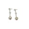 Gold pearl earrings