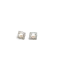 Diamond pearl earrings