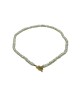 Baroque beads string OT buckle necklace