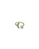 White mother-of-pearl fishtail ring