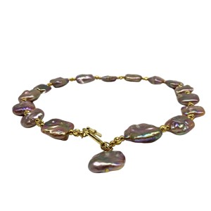 Baroque irregular necklace