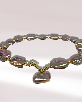 Baroque irregular necklace