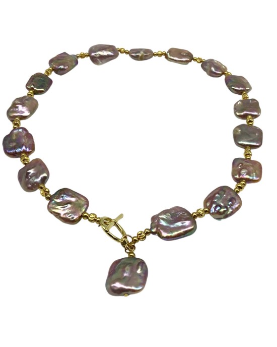 Baroque irregular necklace